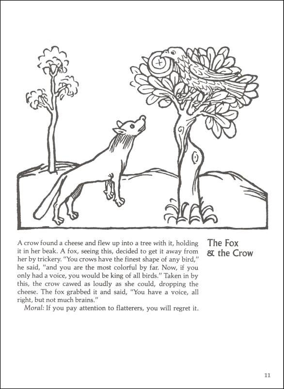 Aesop's Fables Coloring Book | Dover Publications | 9780486210407