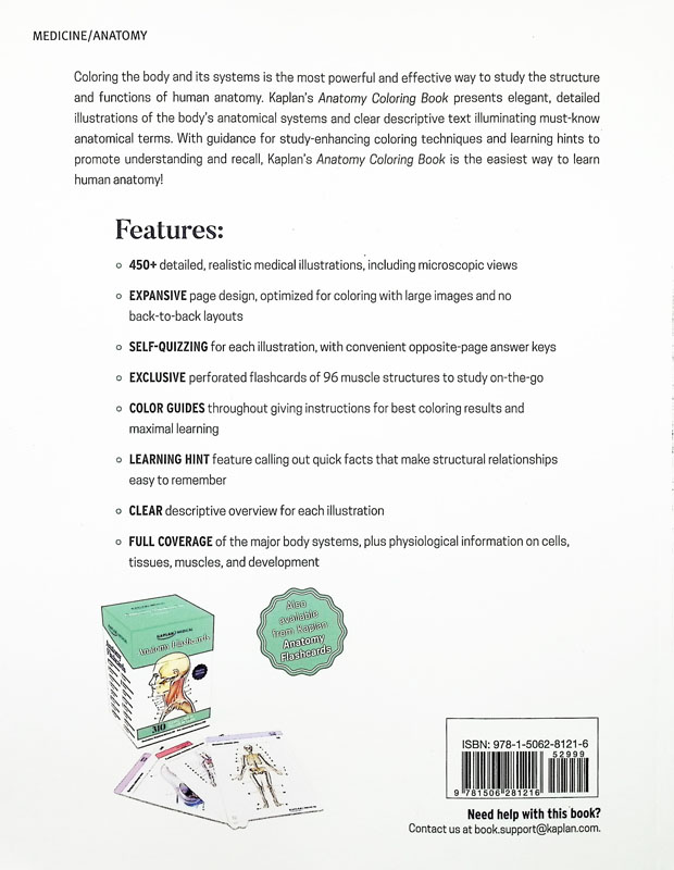 Download Kaplan Anatomy Coloring Book Seventh Edition Kaplan 9781506250274