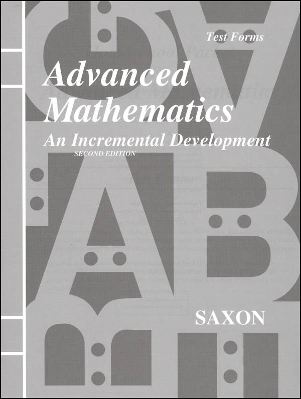 Saxon Advanced Math 2ED Consumable Tests Only