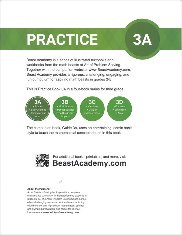 Beast Academy 3A Math Practice | Art of Problem Solving | 9781934124413