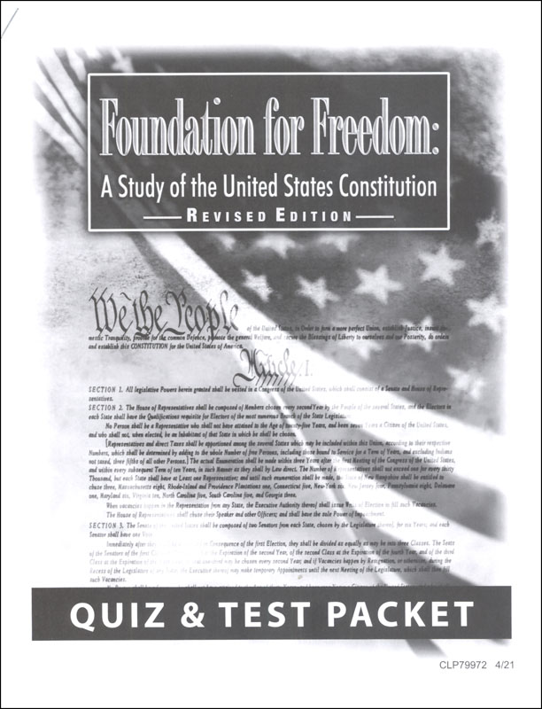Foundation for Freedom Quiz and Test Packet (Revised Edition)