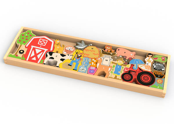 Farm A to Z Alphabet Puzzle | Begin Again