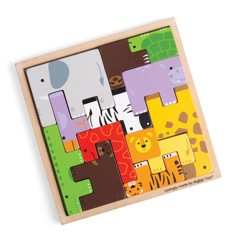 Animal Lock-A-Block Puzzle | BigJigs Toys