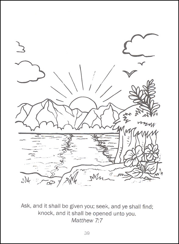 God's Beautiful World Small Coloring Book | Christian Light | 9780878133383