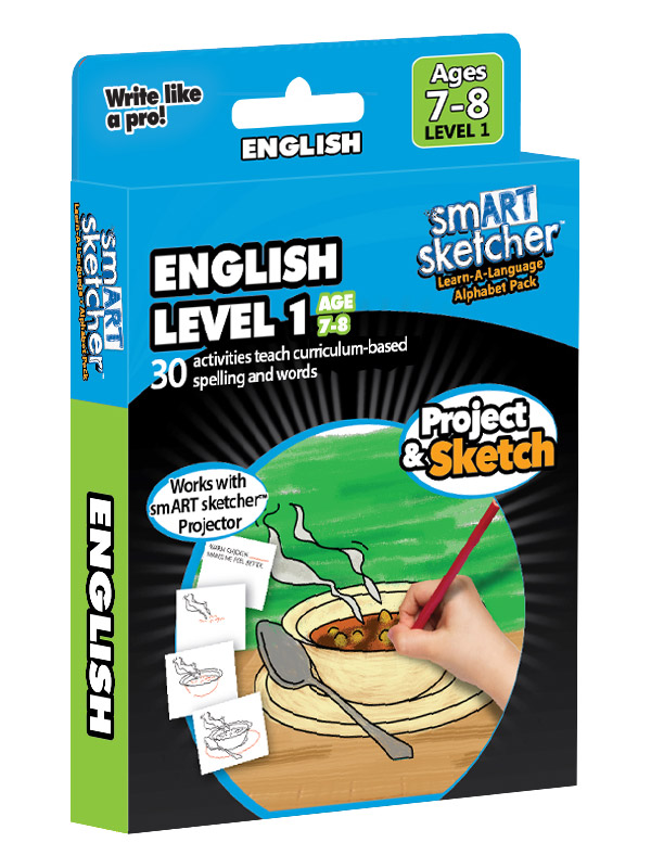 smART Sketcher Learn-A-Language Alphabet Pack English Level 1