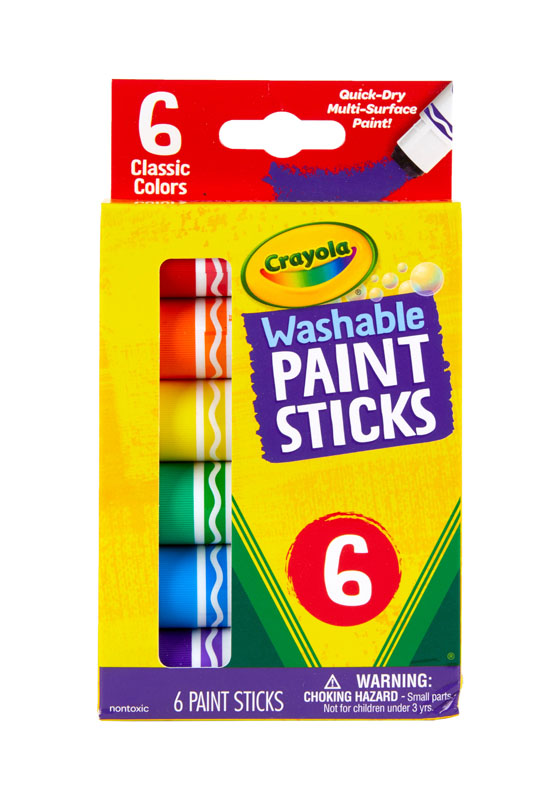 Crayola Washable Paint Sticks 6 count