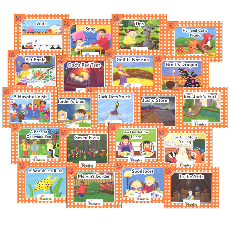 Jolly Phonics Decodable Readers Level 0 Complete Set (21 Titles)