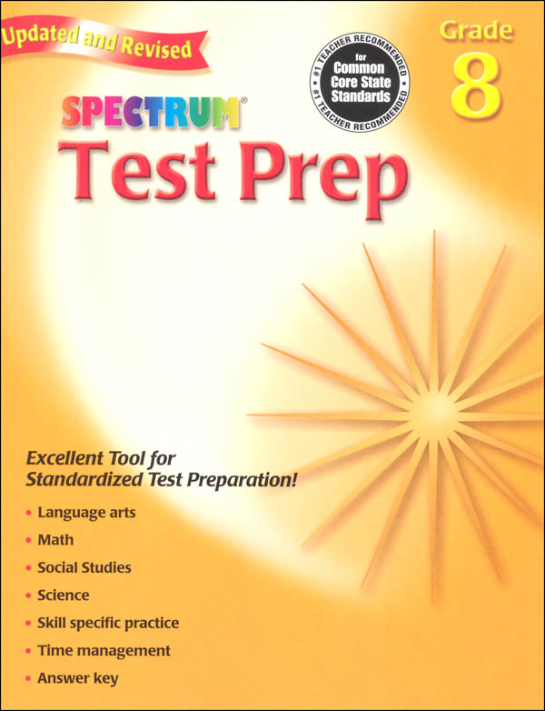 Spectrum Test Preparation Grade 8