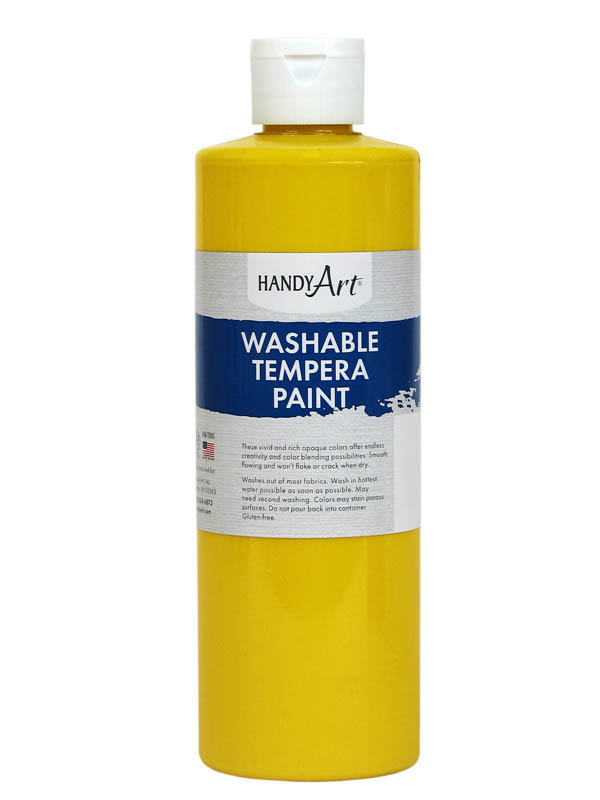 Yellow Washable Tempera Paint