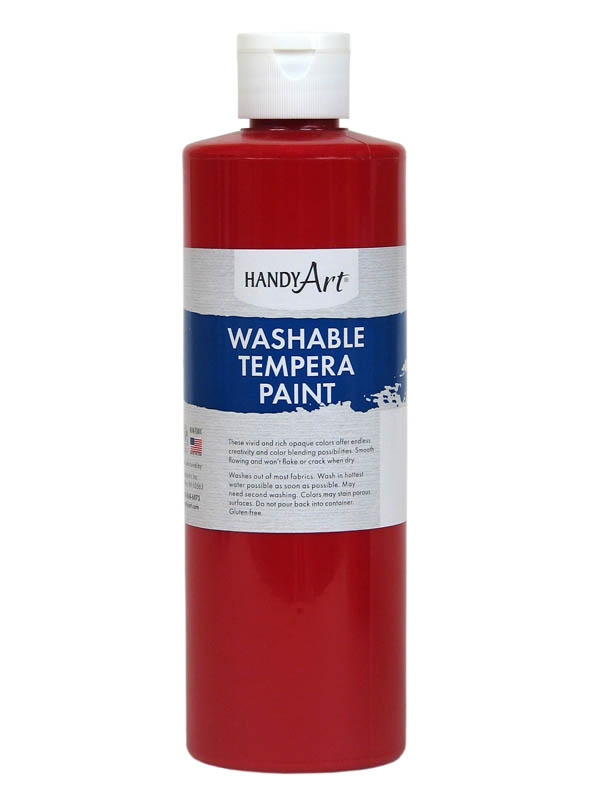 Red Washable Tempera Paint