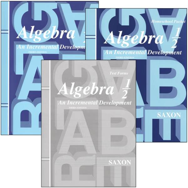 Saxon Algebra 1/2 Homeschool Kit (3rd Edition)