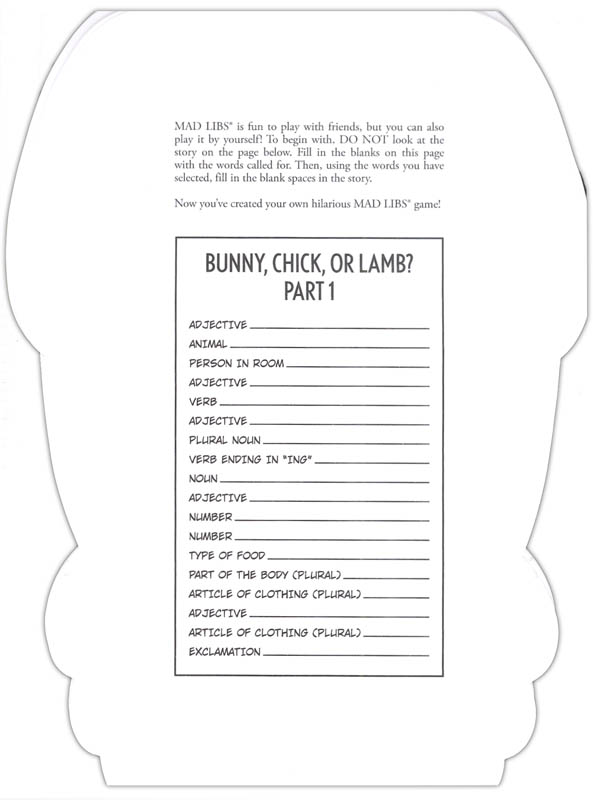 Easter Basket Mad Libs Mad Libs 9780593093962