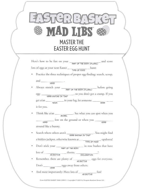 Easter Basket Mad Libs Mad Libs 9780593093962