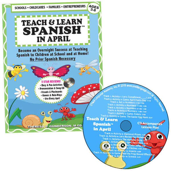 Teach & Learn Spanish in April (Book & CD)