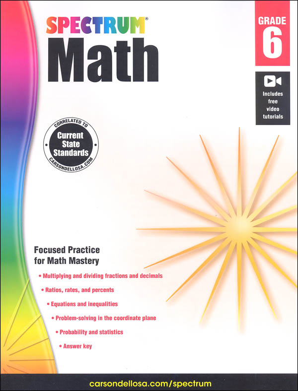 Spectrum Math 2015 Grade 6