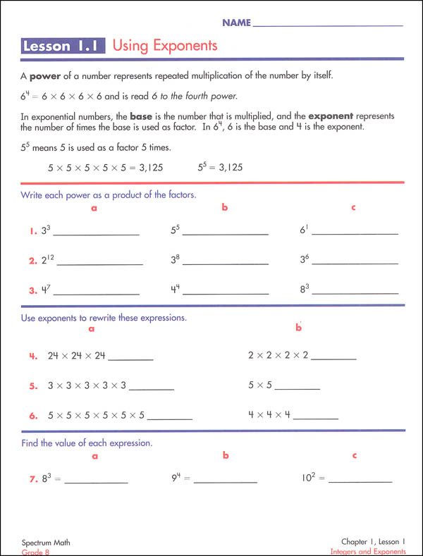 Spectrum Math 2015 Grade 8 | Spectrum | 9781483808765