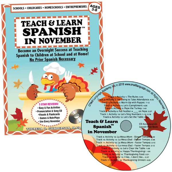Teach & Learn Spanish in November (Book & CD)
