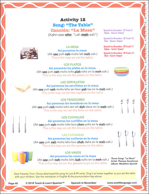 Teach & Learn Spanish in November (Book & CD) | O'Neill ...