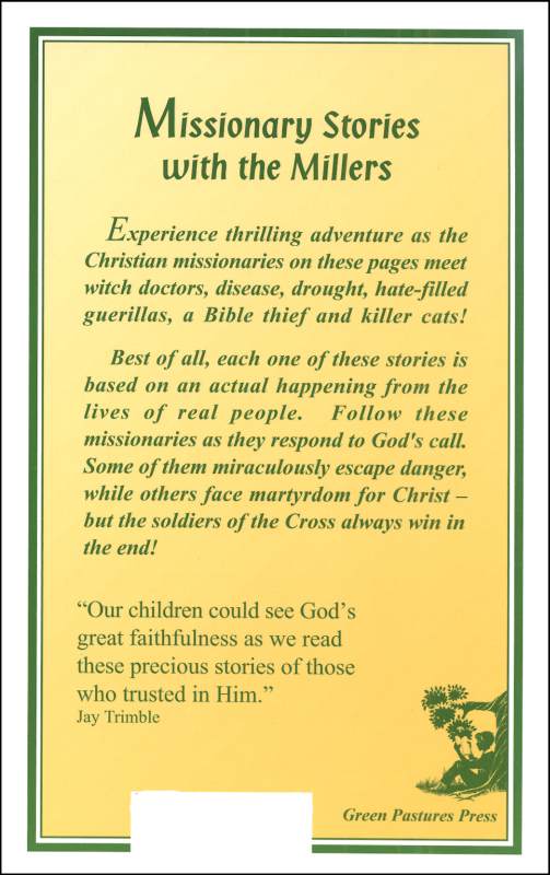 Missionary Stories with the Millers by Mildred A. Martin