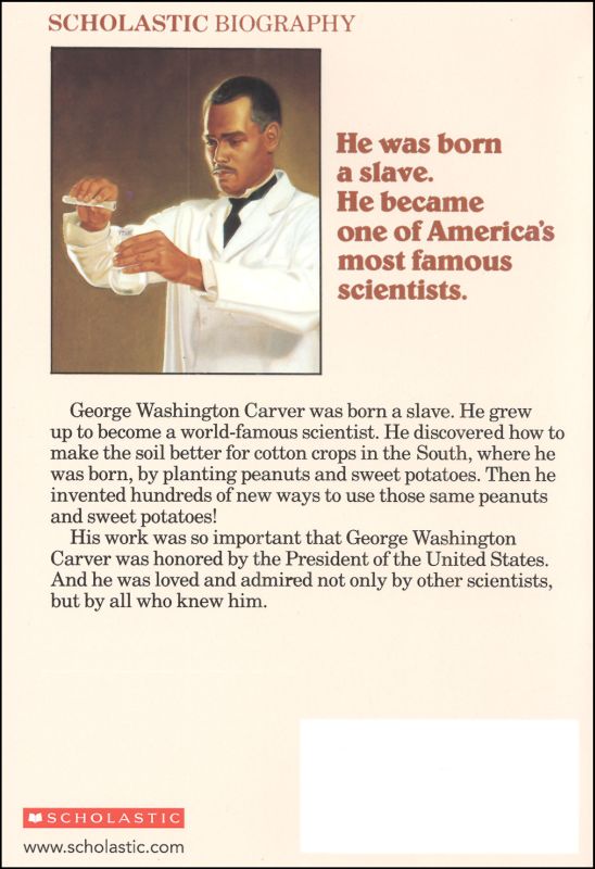 Story Of George Washington Carver Scholastic 9780590426602