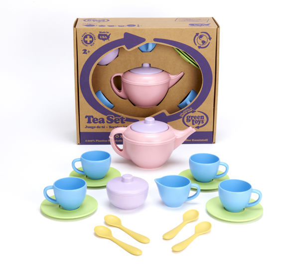 Tea Set - Pink/Green/Blue