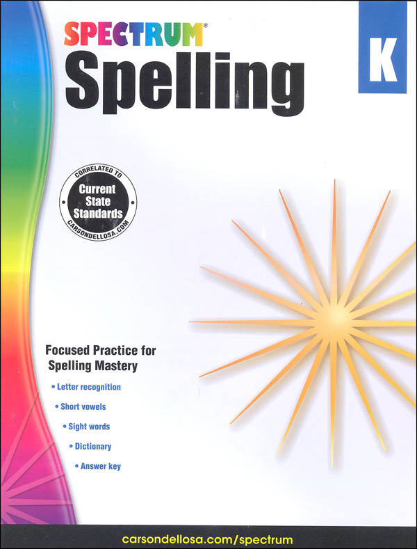 Spectrum Spelling 2015 Grade K