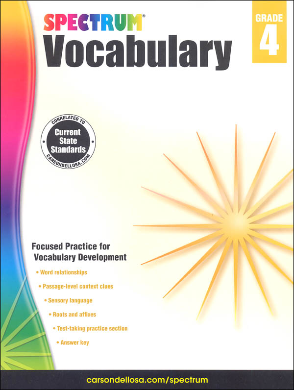 Spectrum Vocabulary 2015 Grade 4
