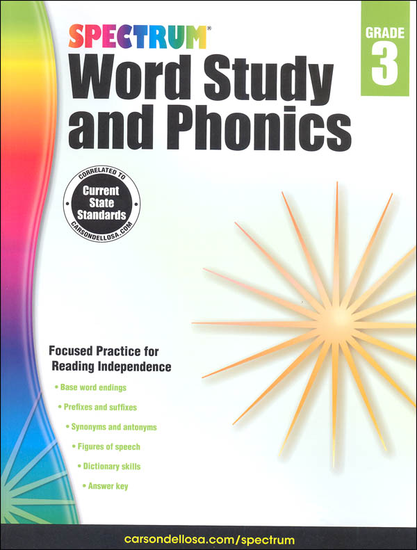 Spectrum Word Study and Phonics 2015 Grade 3