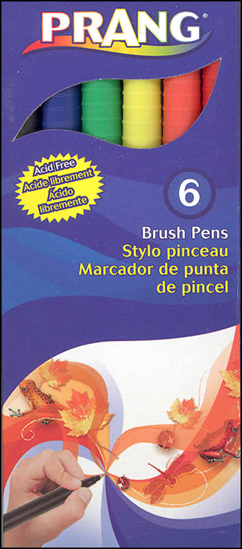 Brush Pens 6 Color Set - Classic Colors