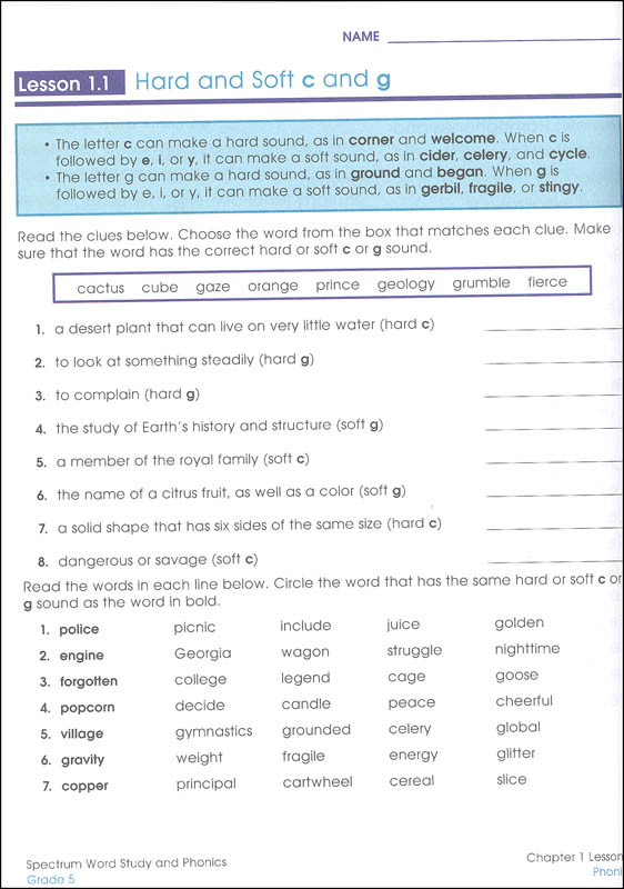Spectrum Word Study And Phonics 2015 Grade 5 Spectrum 9781483811864 Spectrum word study and phonics 2015 grade 5 spectrum 9781483811864