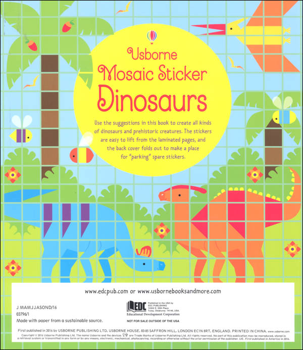 usborne first sticker book dinosaurs