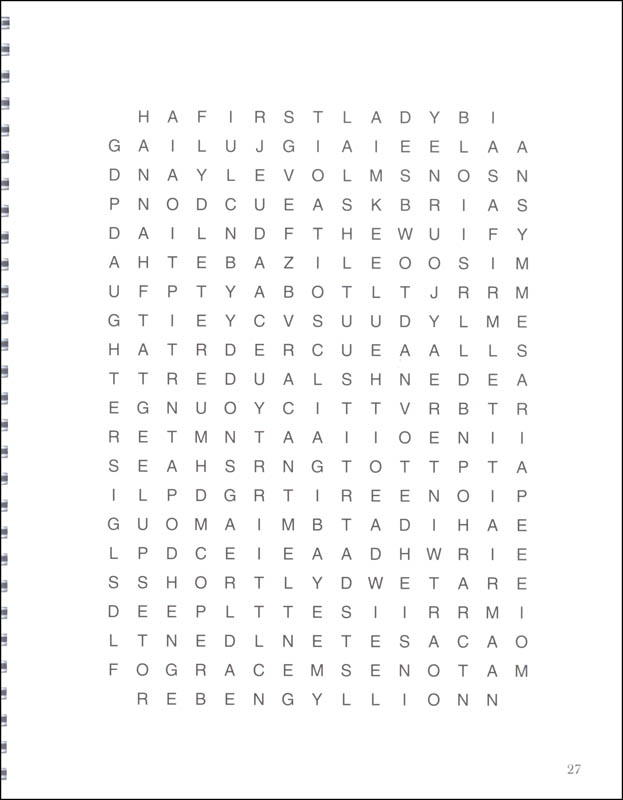 Presidential Word Search Puzzles