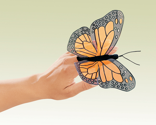 Mini Monarch Butterfly Finger Puppet