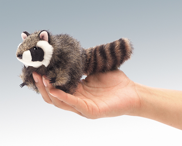 Mini Raccoon Finger Puppet