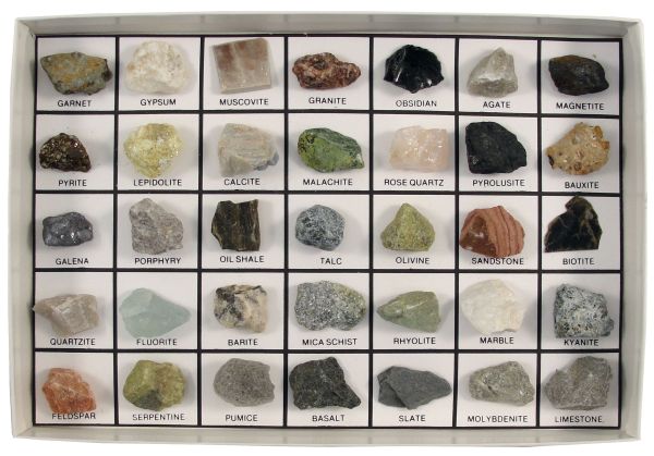 Rocks and Minerals of the U.S. Basic Collection (35 pcs.)