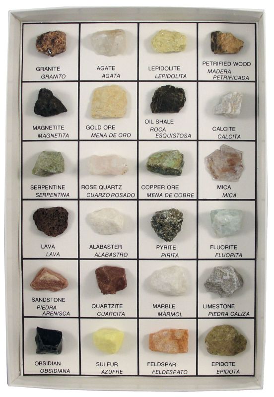 Rocks and Minerals of U.S. Reference Collection (24 pcs.)