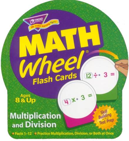 Math Wheel Multiplication / Division Flash Cards