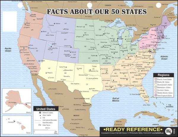 Facts About Our 50 States Ready Reference Chart