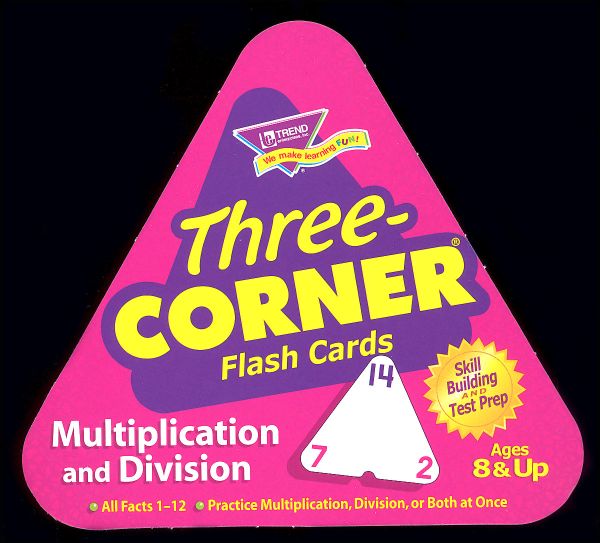 Multiply and Divide Three-Corner Flash Cards