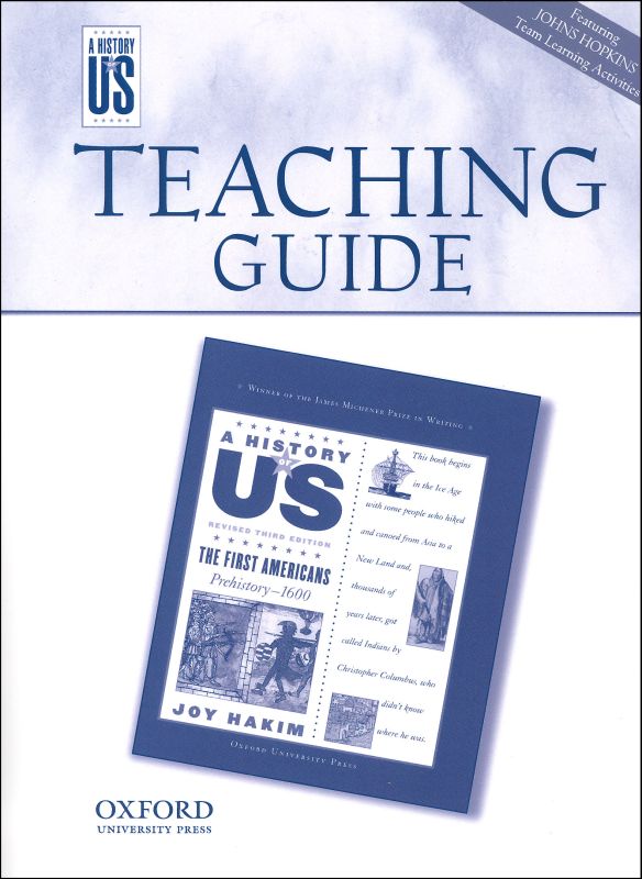 First Americans Teacher Guide (History of US 3rd Edition - Volume 1)