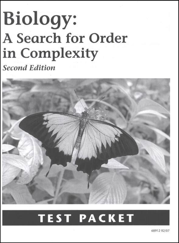 Biology 2e Tests: Search for Order in Complexity (Misc Homeschool)