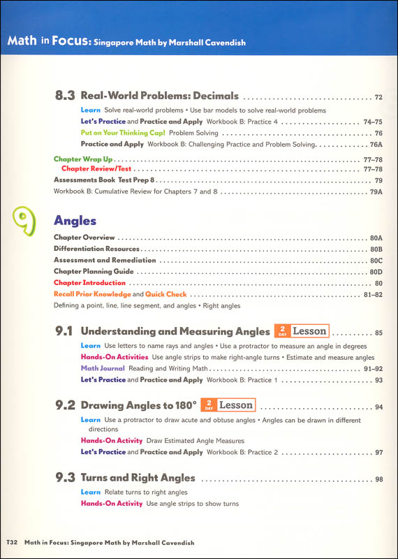 Math in Focus Grade 4 Teachers Edition Book B 2nd Semester | Saxon