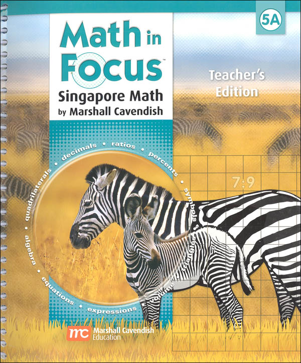 Math in Focus Grade 5 Teachers Edition Book A 1st Semester