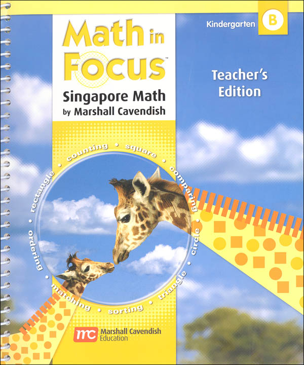 Math in Focus Grade K Teachers Edition Book B 2nd Semester