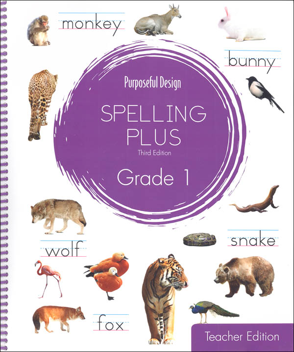 Purposeful Design Spelling Plus - Grade 1 Teacher Edition