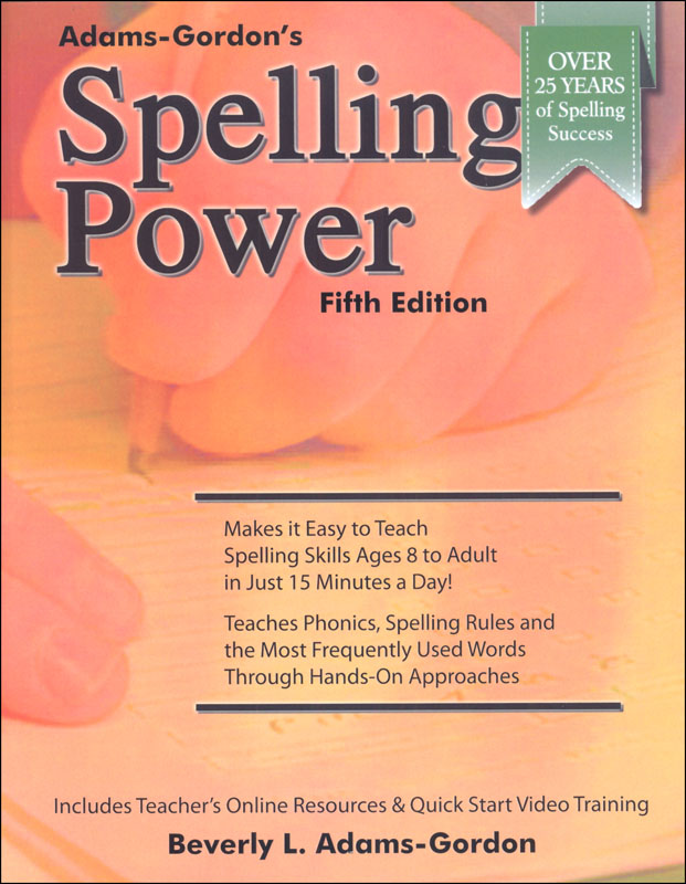 Spelling Power 5th Edition (Adams-Gordon's)
