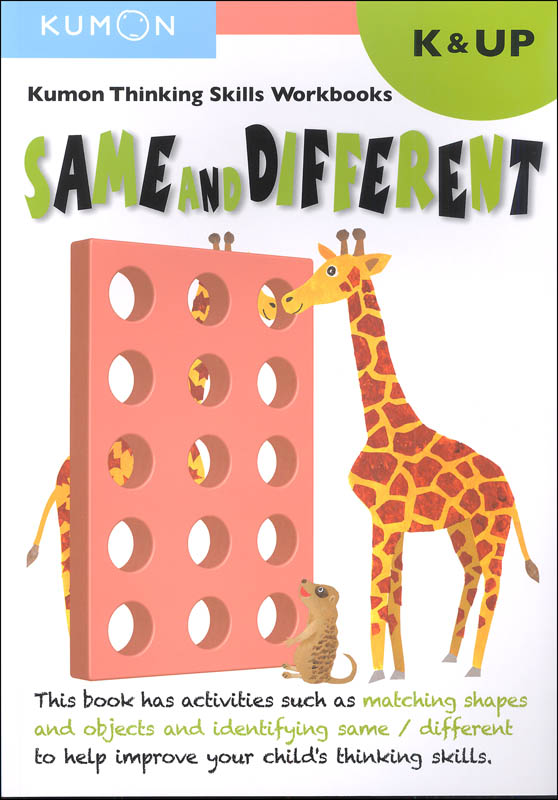 Kumon Thinking Skills Workbook - Same and Different (Kindergarten & Up)