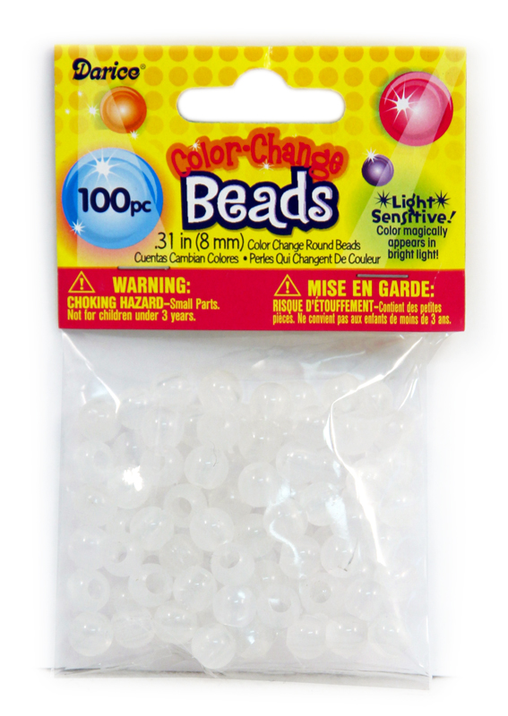 Color-Change Beads (8mm Round 100 pieces)