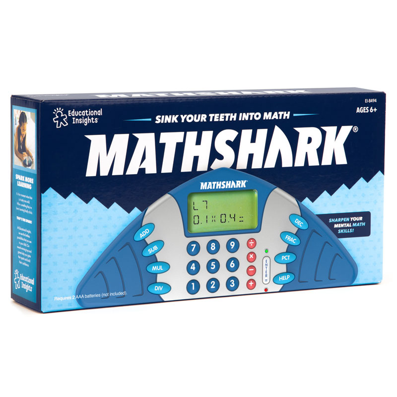 Math Shark EL 8490 Learning Game Calculator Tested and Working