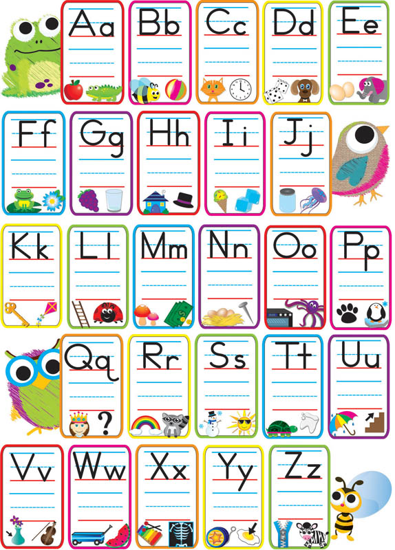 ABC Pictures Magnetic Mini Bulletin Board Set